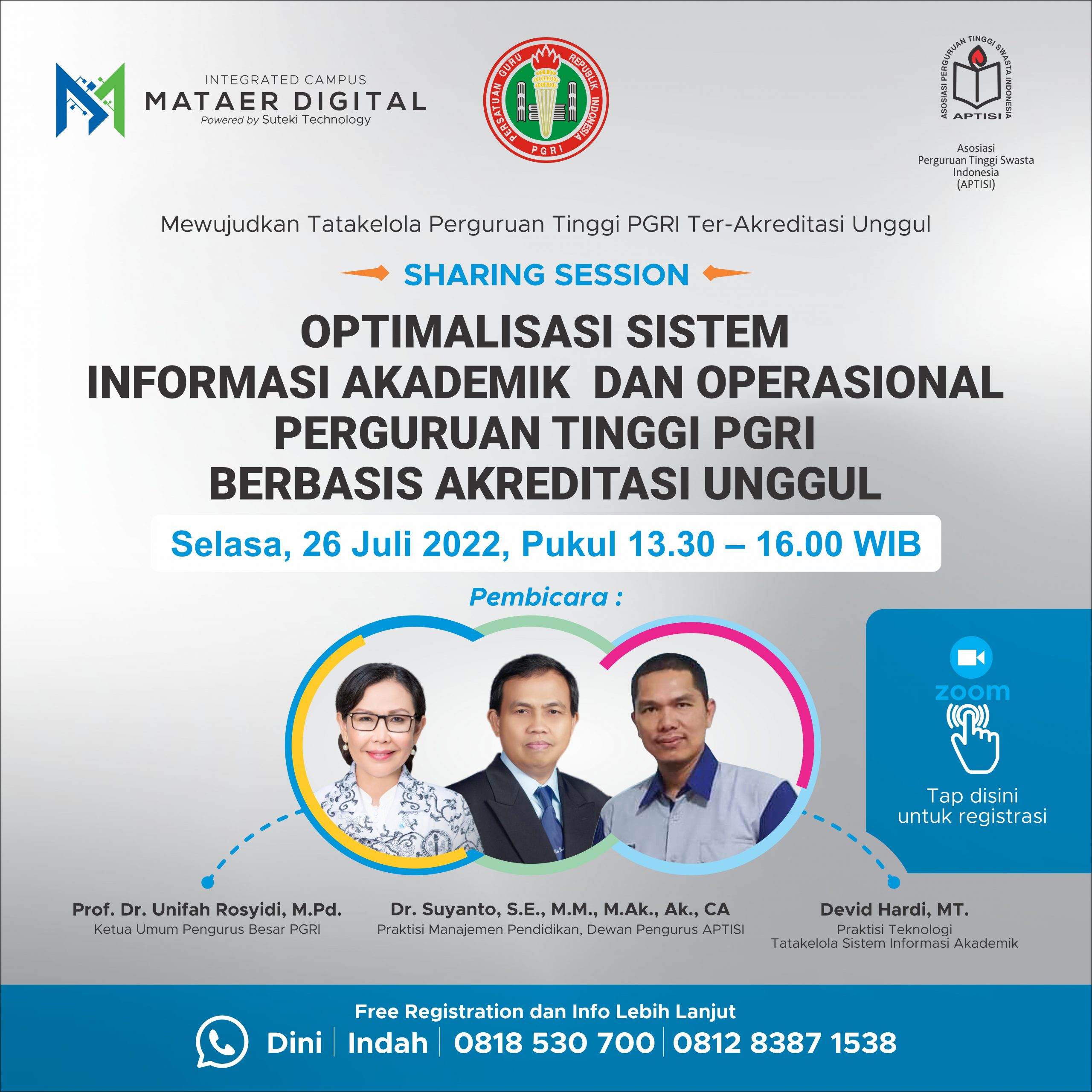 Webinar Mataer Digital bersama PB PGRI