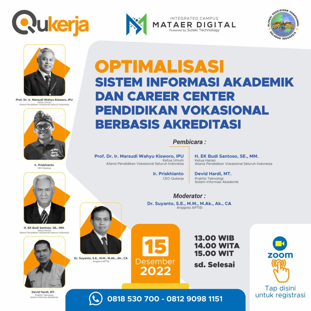 Optimalisasi SIAKAD dan Career Centre Pendidikan Vokasional Berbasis Akreditasi