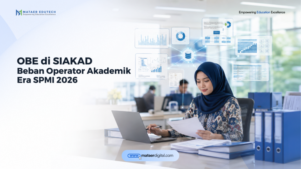 Operator akademik menggunakan SIAKAD berbasis OBE untuk mengelola CPL dan CPMK